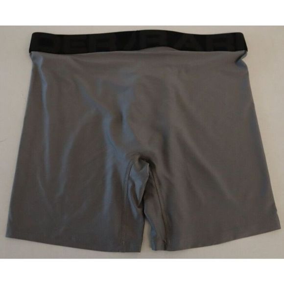 Under Armour 1332663 066 Men's Sz M Gray/Black Tech 6" Boxerjock Briefs - Picture 2 of 4